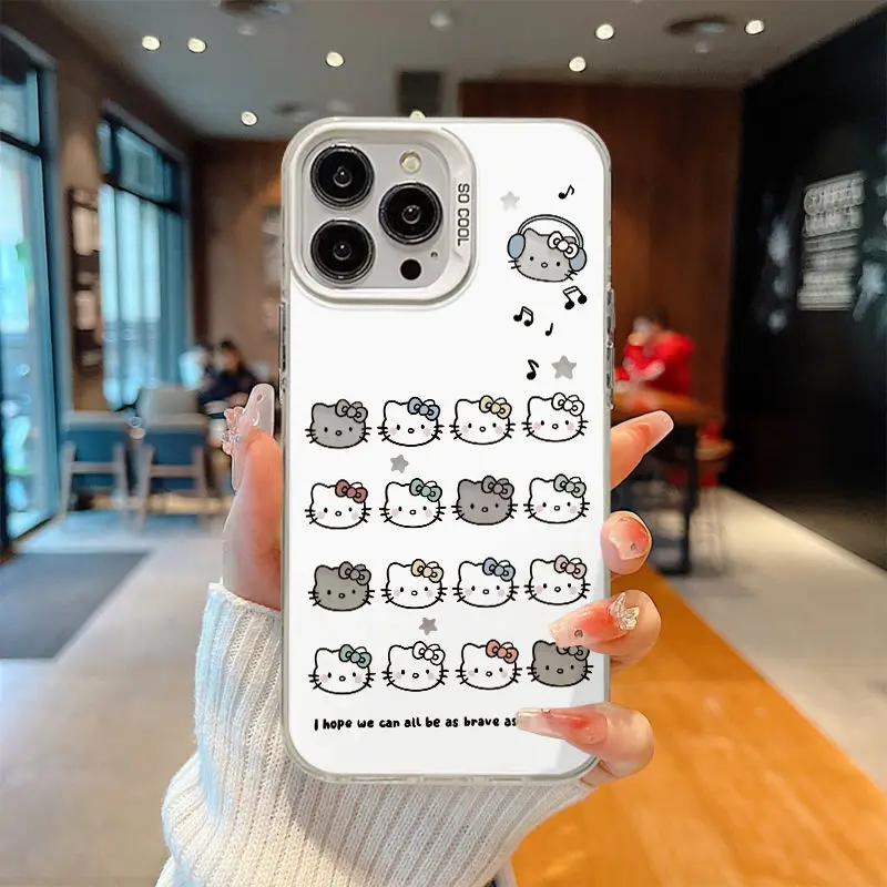 Чехол Sanrio Hello Kitty для iPhone 15 14 13 Pro Max 11 12 XR XS MAX Y2K