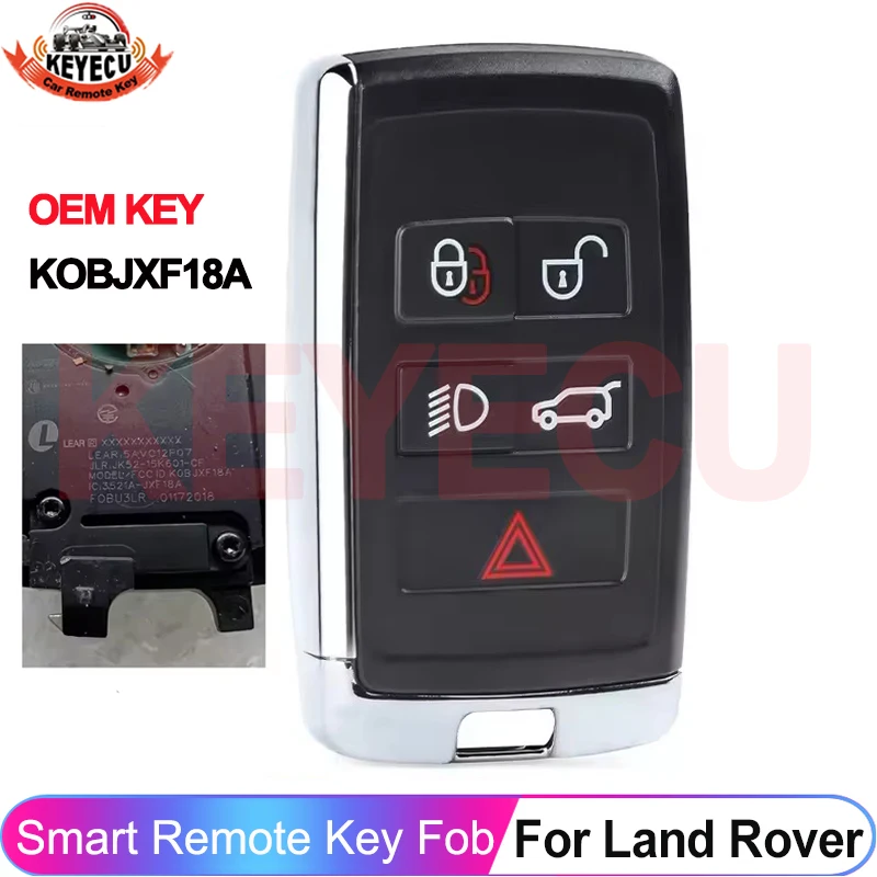 

Брелок для автомобильного ключа KEYECU OEM kобъекxf18a 315 МГц 434 МГц для Land Rover Discovery Ranger Rover Sport Evoque 2018 2019 2020 5