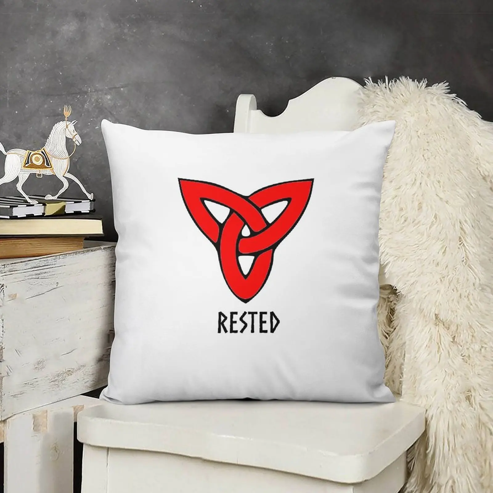 Декоративные подушки для диванных подушек (черный шрифт)