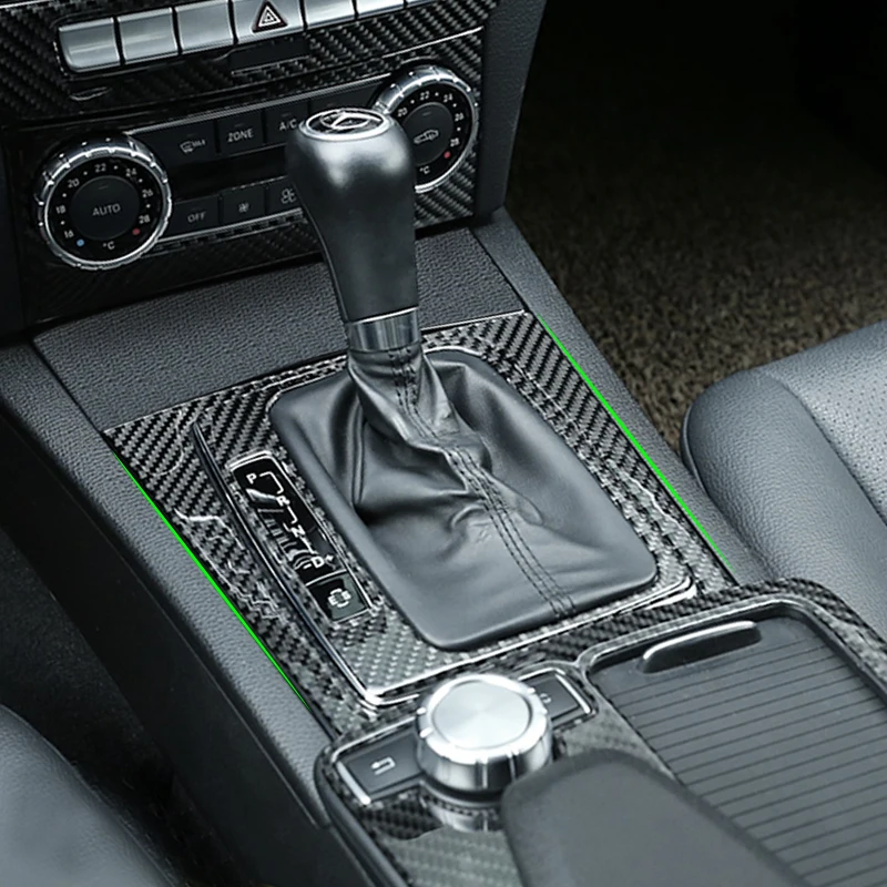 

Центральная панель переключения передач из углеродного волокна для Mercedes Benz C Class W204 2007 - 2010 2011 2012