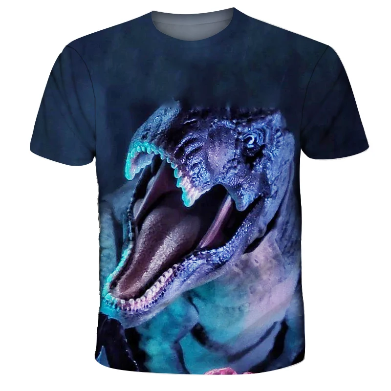 Детские футболки летние для мальчиков и девочек с 3D принтом одежда парка Юрского