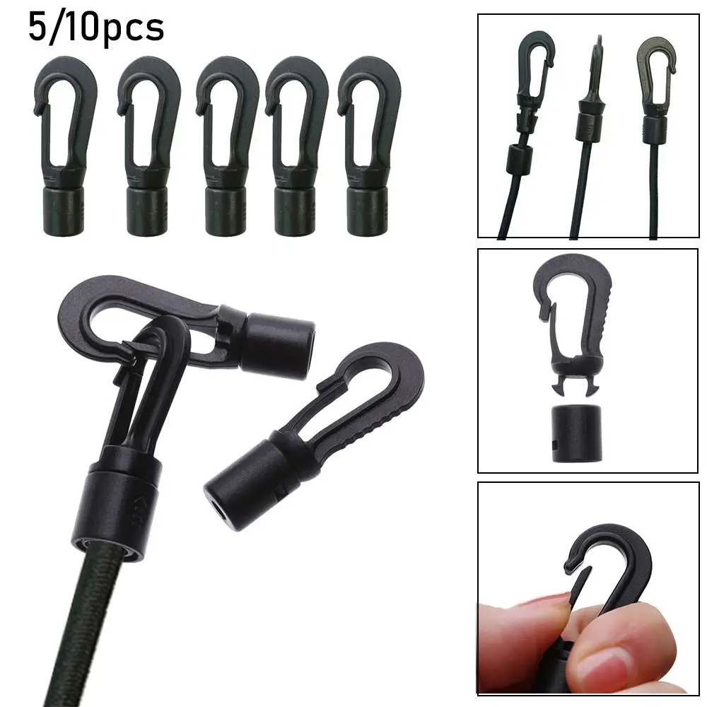 

Shock Tie Plastic POM Clips Boat Kayak Accessories Rope Buckle Clothesline Straps Hooks Elastic Ropes Buckles Camping Tent Hook
