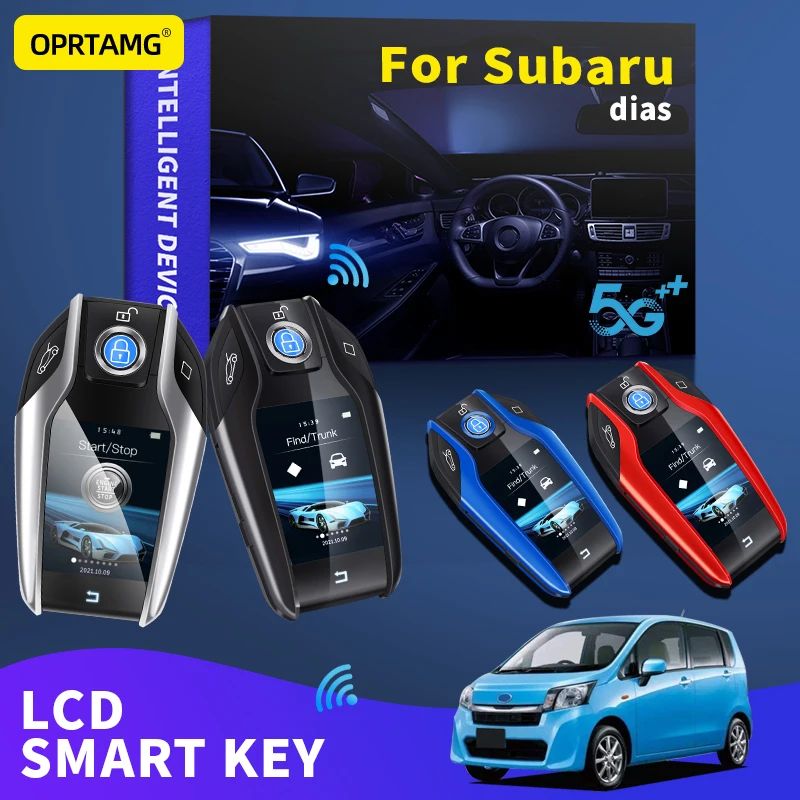 

Newest Fashion Car Smart Touch Remote Control Key LCD Display For Subaru dias keychain Smart Key Modified key Car Accessories