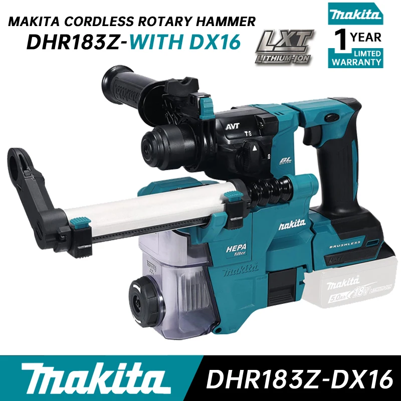 

Makita DHR183 Cordless Rotary Hammer 18V Lithium Power Tools Multifunctional Lithium Percussion Hammer Impact Drill DHR183Z