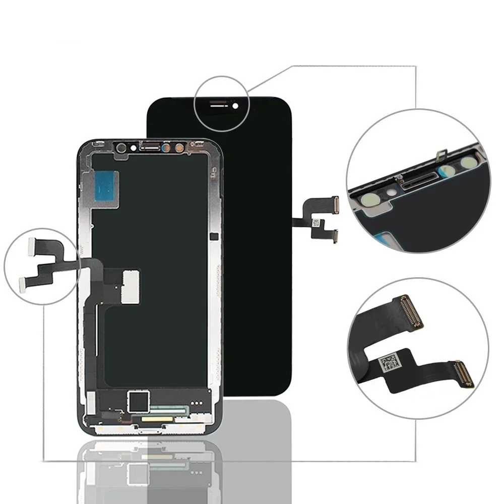 

LCD Display Screen for IPhone X 6 6S 7 8 5 5S Plus Pantalla for IPhone XR XS MAX 3D AAAA Digitizer Assembly