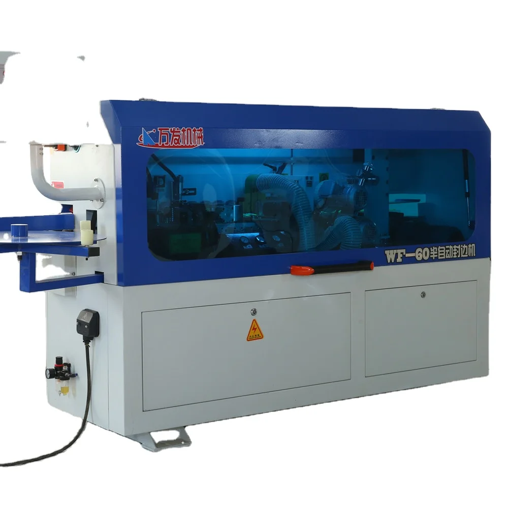 

PVC hot melt gule semi automatic edge banding machine with cutting (ET-60)