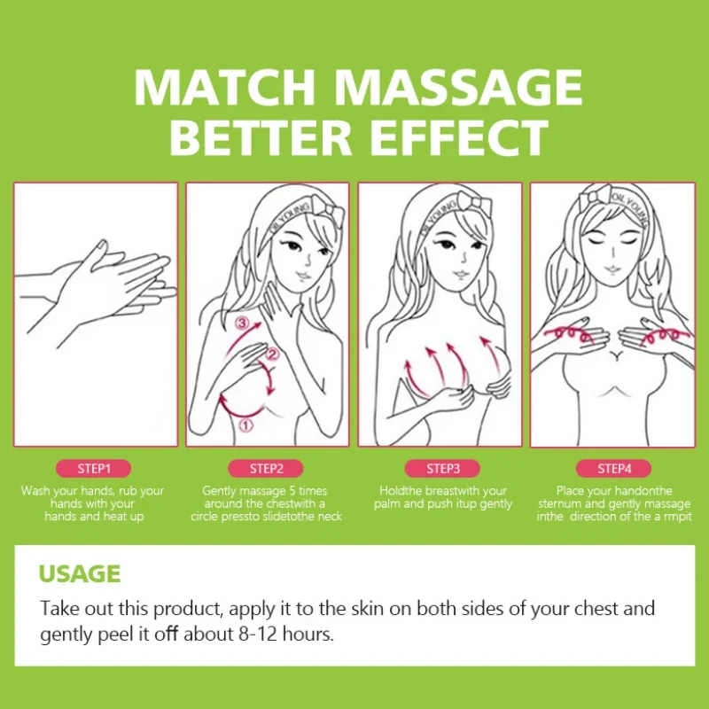 Стикеры для красоты груди натуральный увеличитель быстрое увеличение массаж