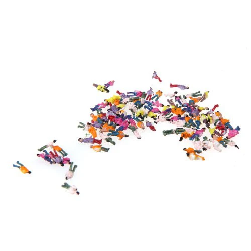 100 шт Z Масштаб 1:200 Смешанные Окрашенные модели люди Поезд парк уличные