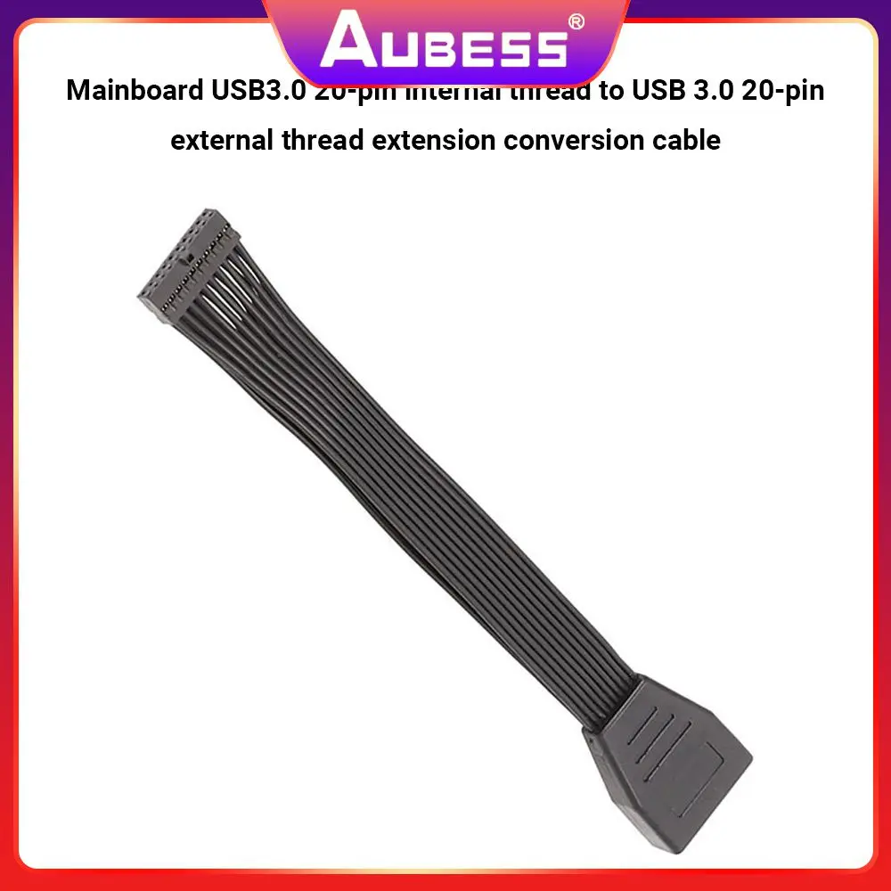 

Mainboard Extension Cable Female To Usb Usb3.0 Connecting Cable Flat Cable Strip Adapter Computer Peripherals 15cm 19pin 20pin
