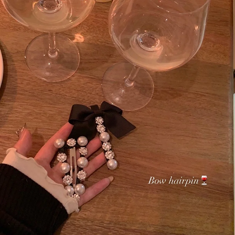 

Шпилька для волос с французским жемчугом и бантом, новинка 2021