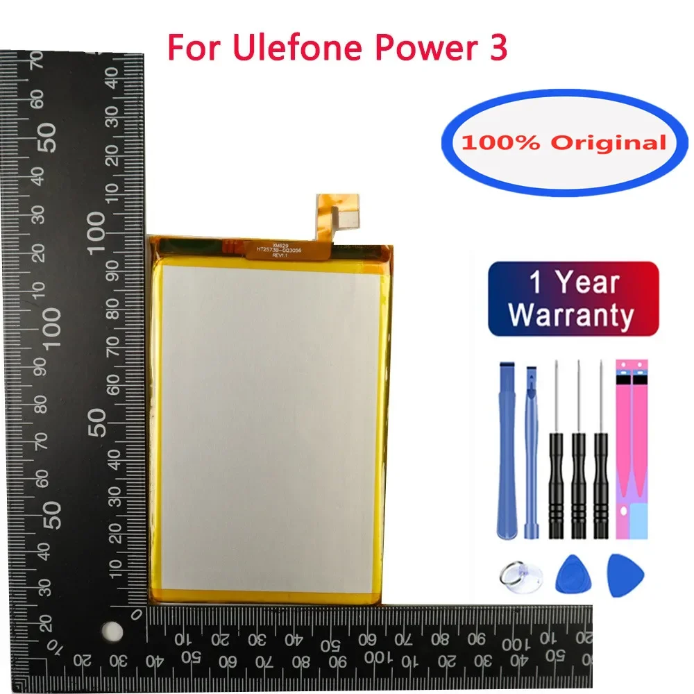 Новый 100% оригинальный аккумулятор для Ulefone Power 3 Power3 6080 мАч высококачественные