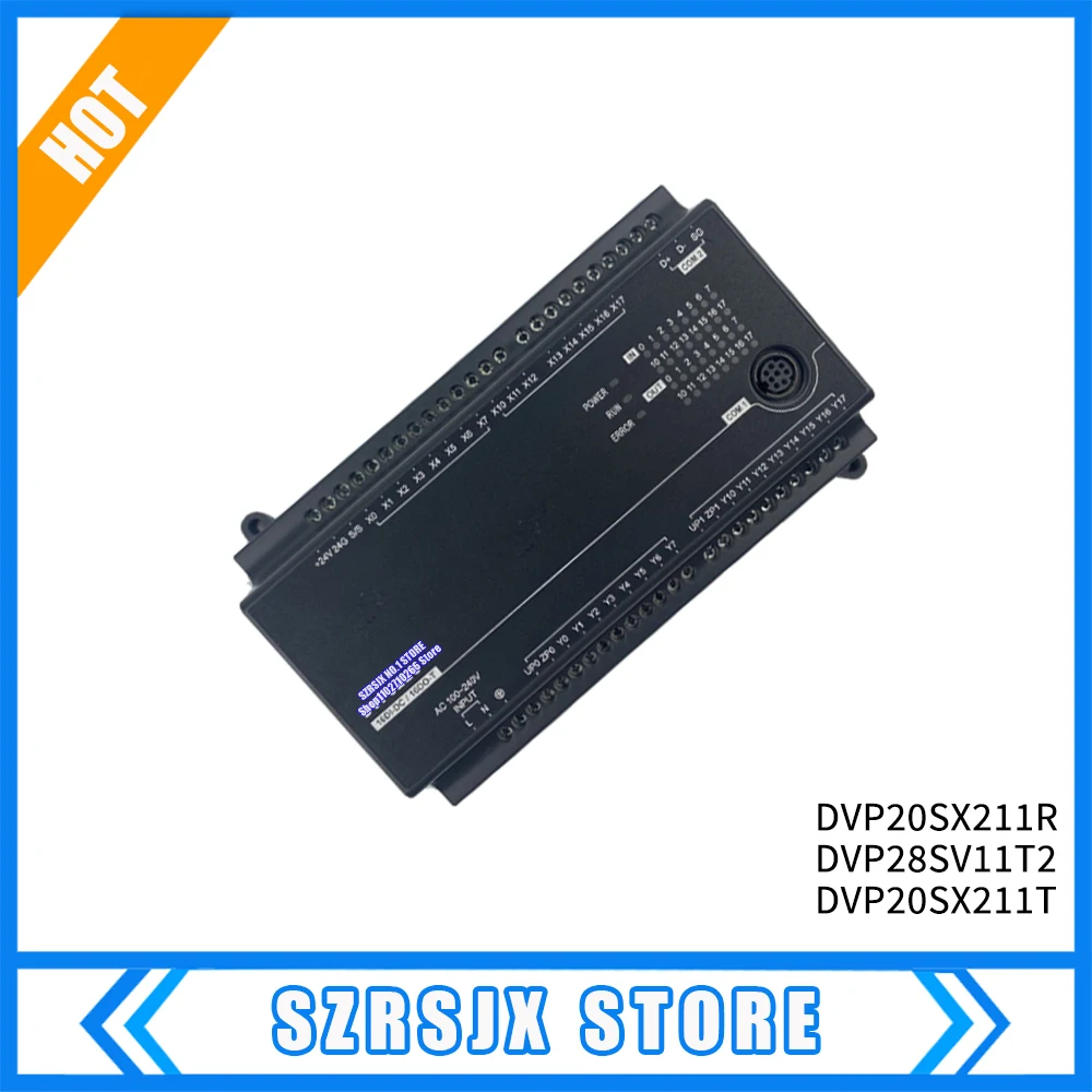 

New Original DVP20SX211R DVP20SX211T DC24V PLC 8DI 4AI 6DO 2AO Spot