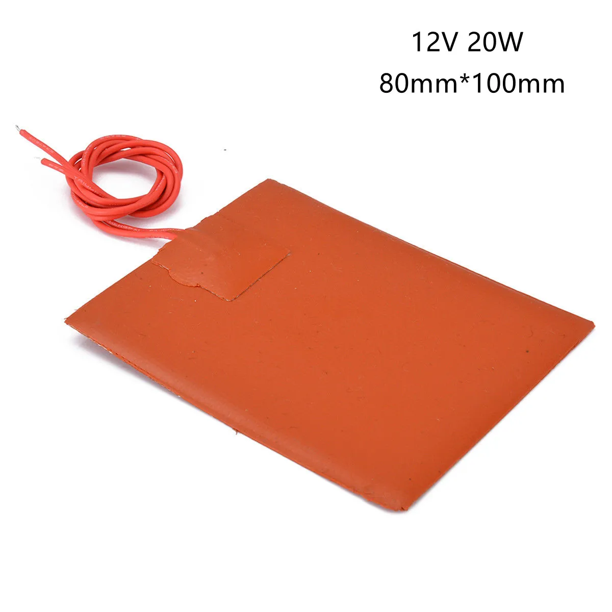 

Силиконовая резиновая грелка для кровати, водонепроницаемая гибкая грелка постоянного тока 12 В/15 В 12/15/18/20 Вт 50-120 мм для электрического обогревателя 3D-принтера