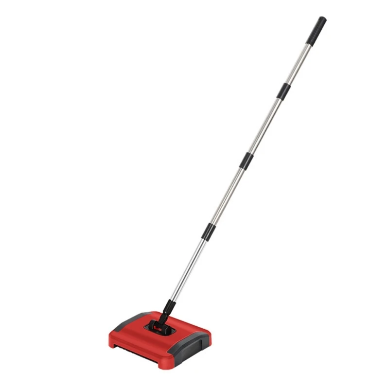 Manual Sweeper Broom Carpet Sweeper Broom Rotatory Brush Sweeping Machine Floor Sweeper Built-in Trash Can Drop shipping