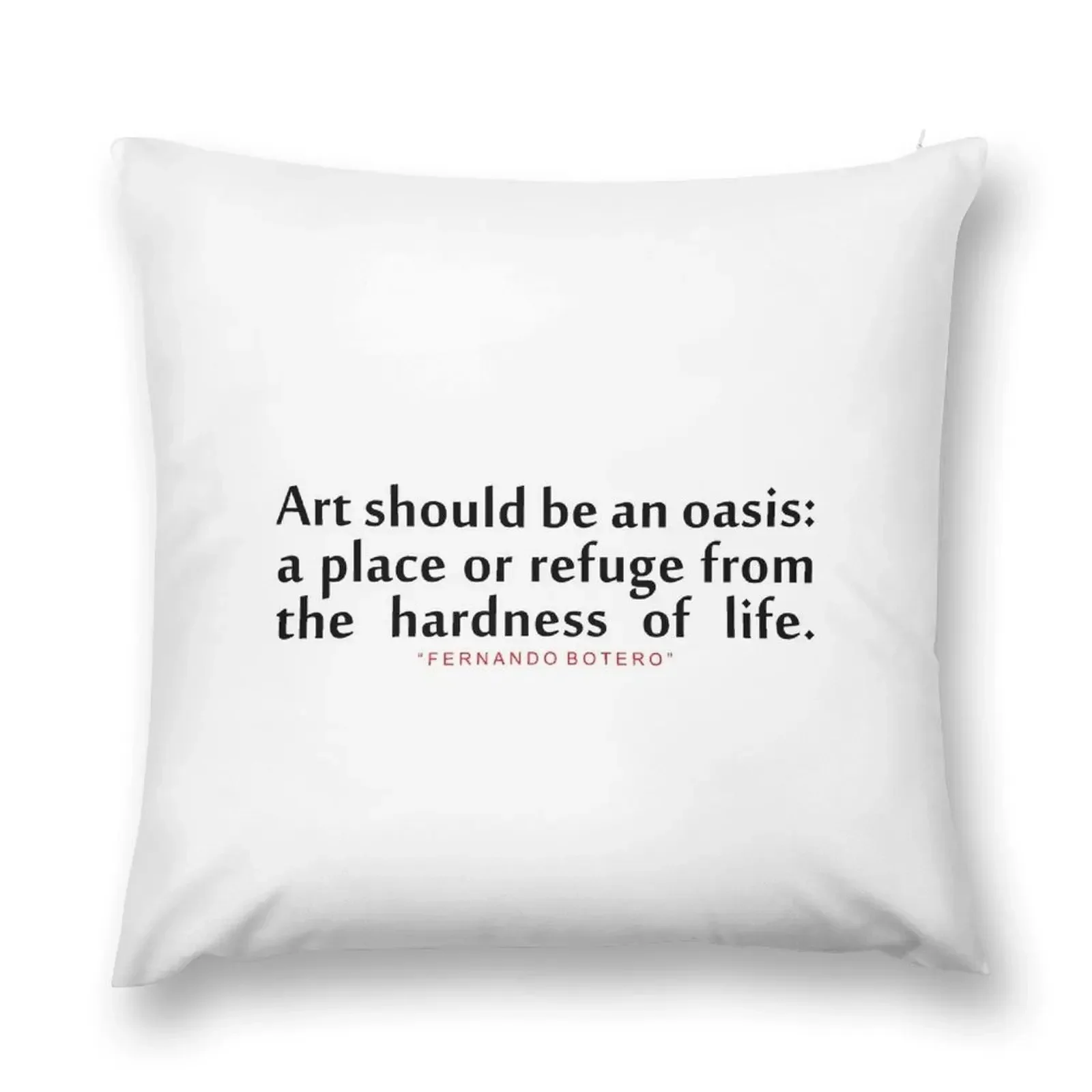 Наволочка с принтом &quotArt should be...&quot Fernando Botero