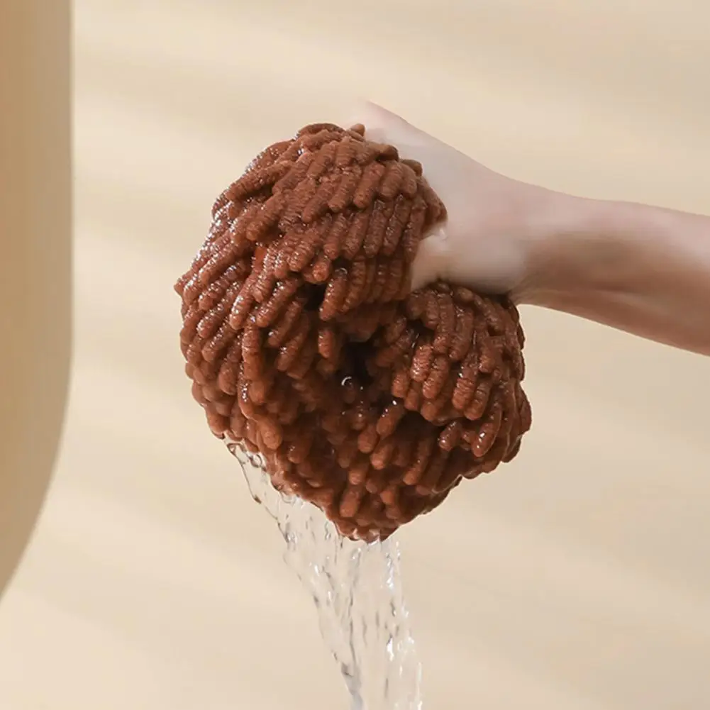 

Практичное плотное Впитывающее банное полотенце из синели с подвесной петлей квадратная тряпка для рук для дома