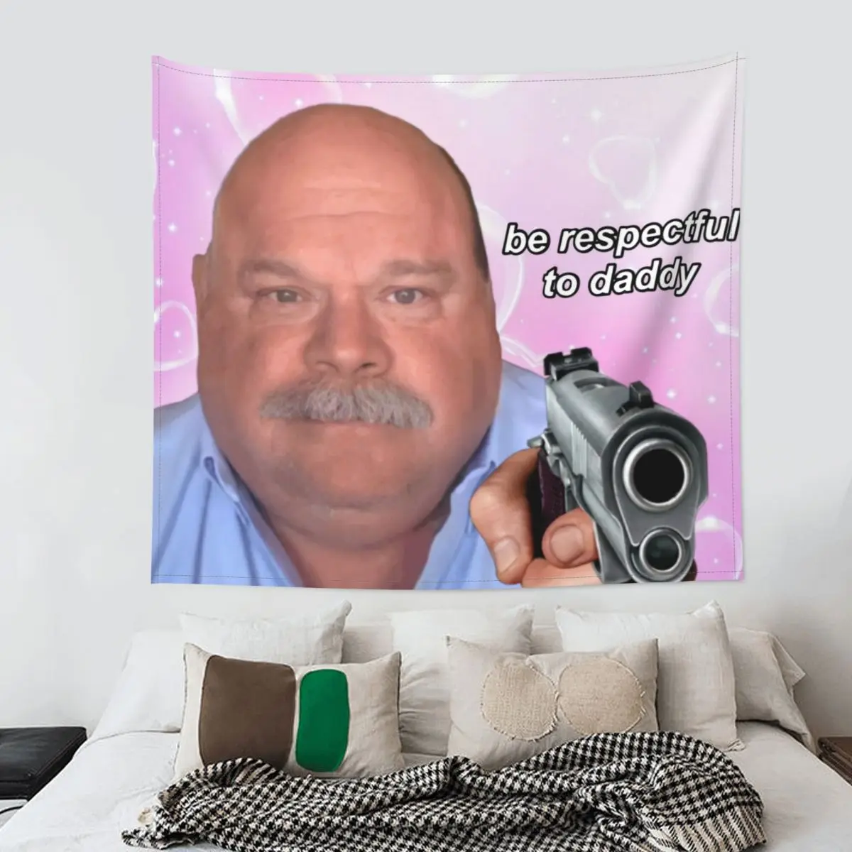 

Daddy Winkle Bertram Tapestry Hippie Polyester Wall Hanging iCarly Room Decor Yoga Mat Witchcraft Tapestries