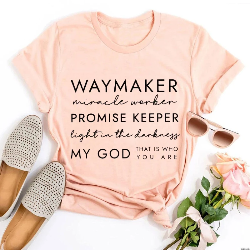 Рубашка Waymaker христианские футболки одежда для христианских мужчин готические