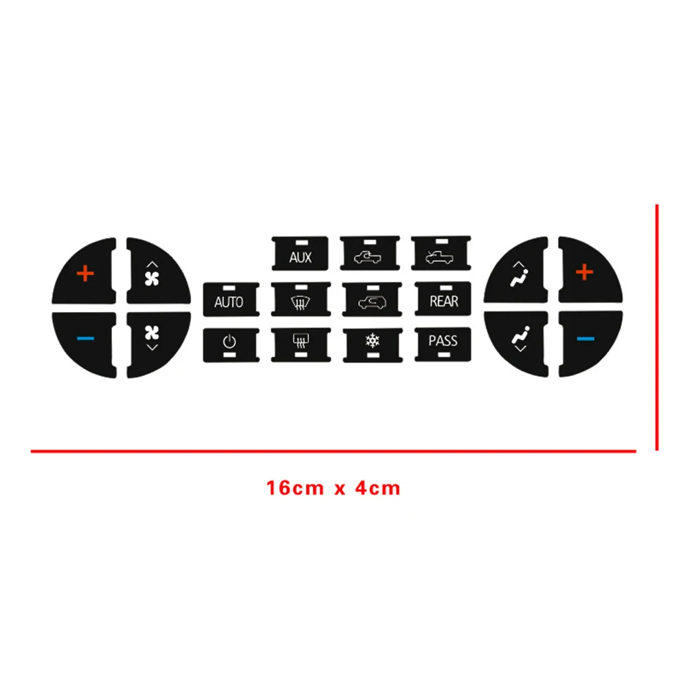 

Garden Indoor Decal Stickers Button Parts Repair Kit Replacements 2 Pcs AC Dash Accessories Black For Chevrolet
