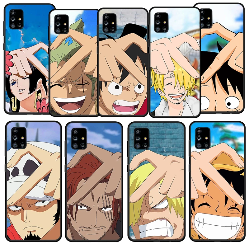 

Hot Anime ONE PIECE For Samsung Galaxy A52S A72 A71 A52 A51 A12 A32 A21S 4G 5G Fundas Soft Silicone Black Phone Case Capa Coque