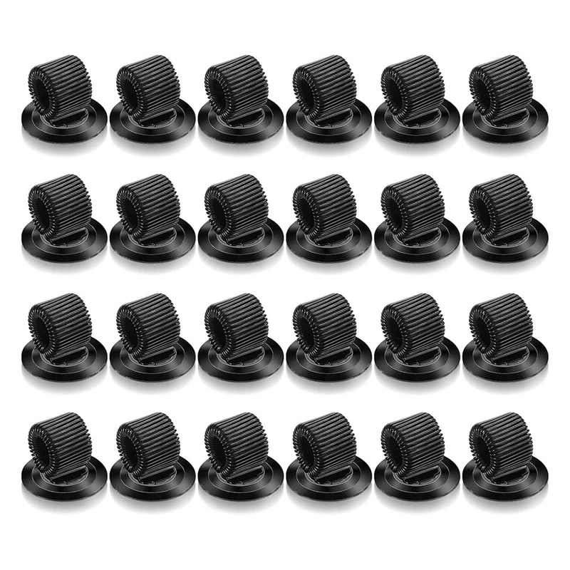 

24Pcs Pen Holder Clip Manganese Pen Holder Self Adhesive Pencil Storage Box for Home Office