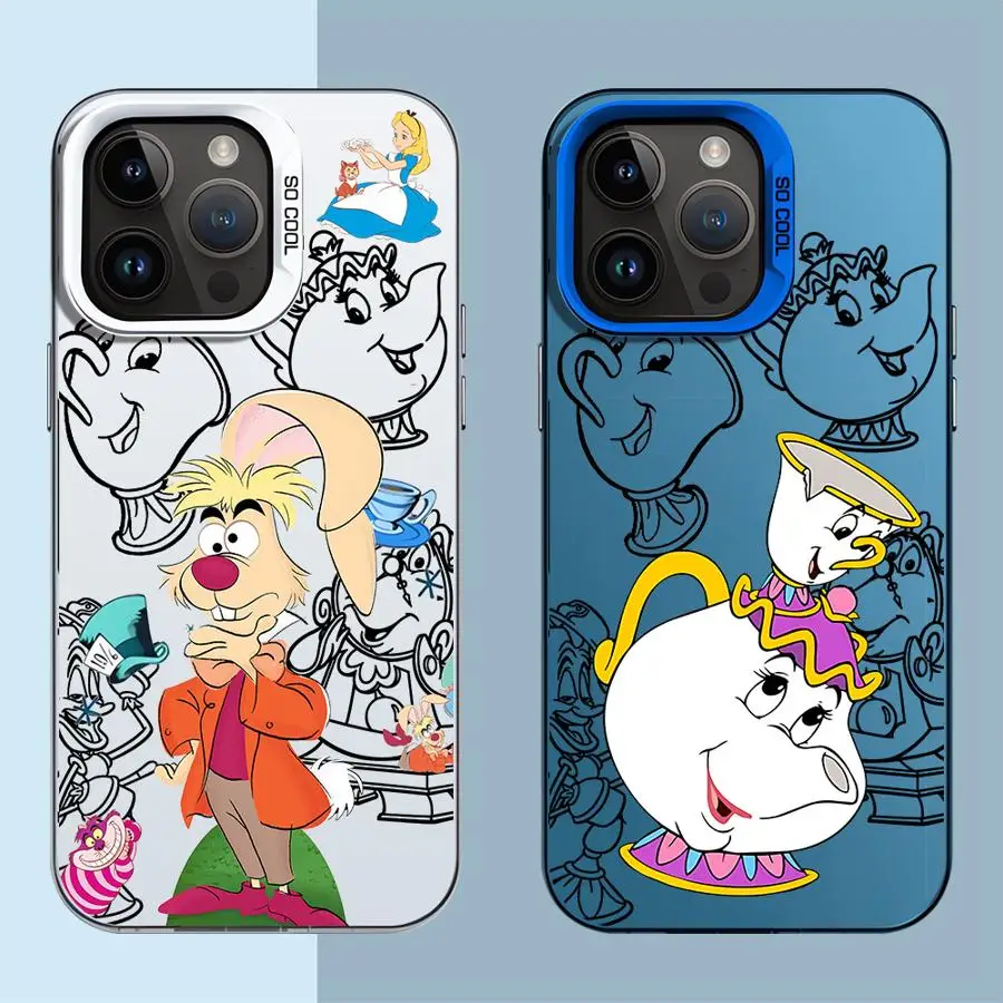 Disney Alice In Wonderland Phone Case for Apple iPhone 15 16 Pro Max 13 14 Plus 12 11 plus Matte