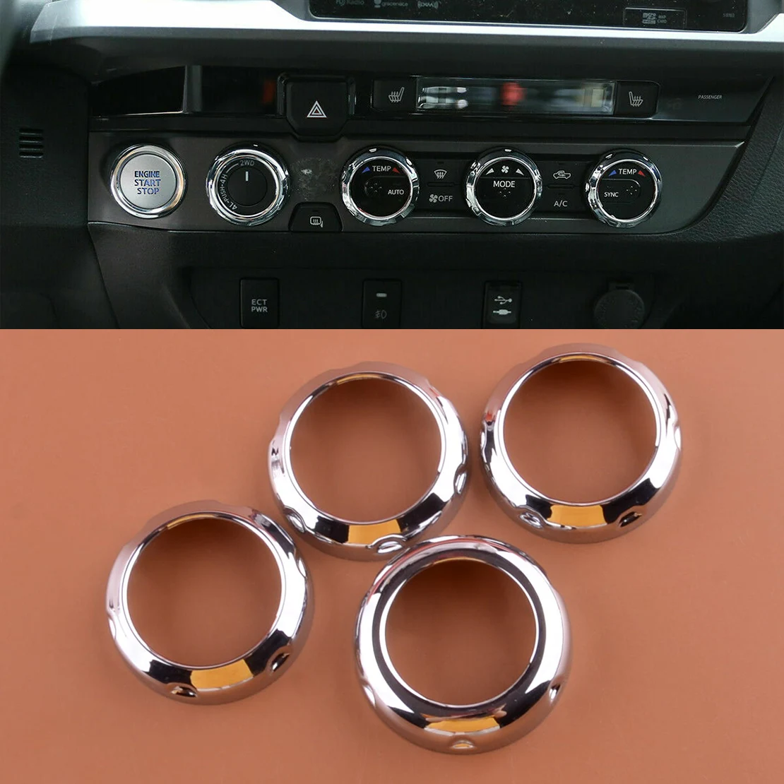 

4 шт., декоративные крышки для Toyota Tacoma 2016 2017 2018 2019 2020