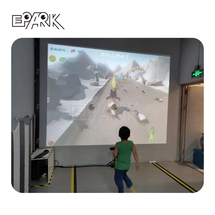 Somatosensory Recognition Technology Interactive Parkour 3d Dynamic Kids Movement Game