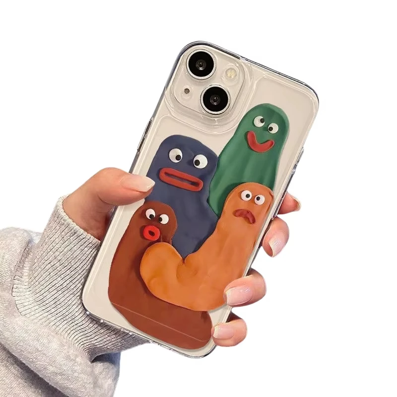 Прозрачный чехол для iPhone 16 15 14 13 12 11 Pro Max XS X XR 7 8 SE