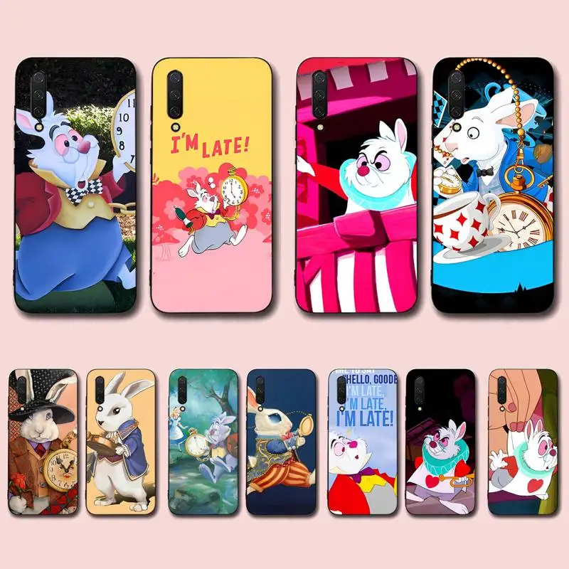 

Disney Alice in Wonderland rabbit Phone Case for Xiaomi mi 5 6 8 9 10 lite pro SE Mix 2s 3 F1 Max2 3