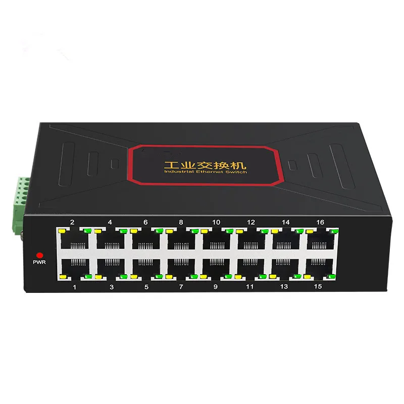 Supply 16 Ports Industrial Ethernet Switches 10/100Mbps DIN Rail Type RJ45 Network  SWITCH  16 port gigabit switch