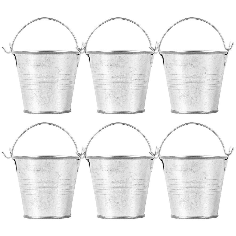 

Small Metal Pails Mini Buckets With Handles Mini Round Flower Pot Plant Buckets Mini Bucket Iron Bucket