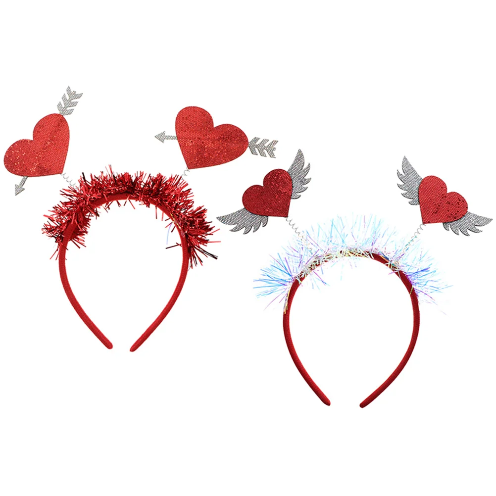 

Heart Headband Cupid Costume Wings Love The Gift Valentine's Day Party Headdress