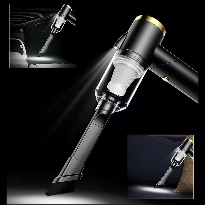 

Rechargeable Vacuum Strong Suction Car Handheld Folding Cleaner High Power Clean Dropshipping