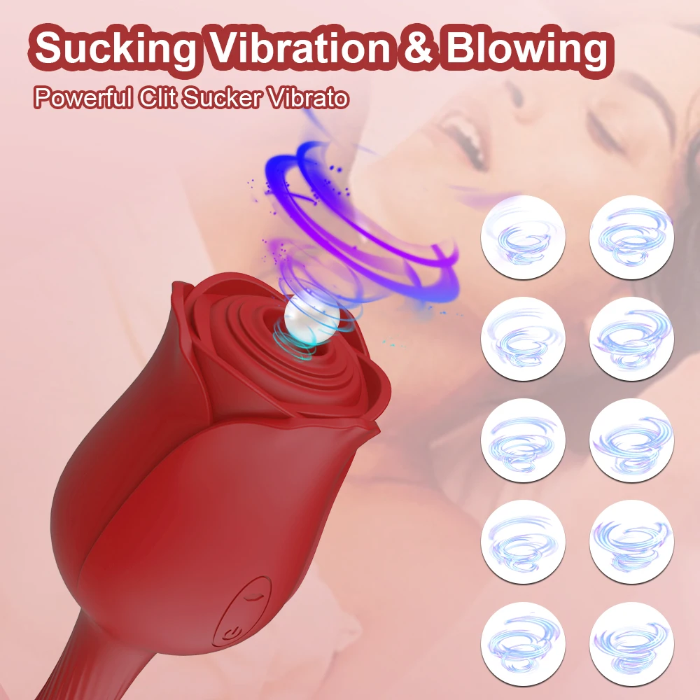 20 режимов клитора сосание розы вибратор для женщин на присосках вакуумный