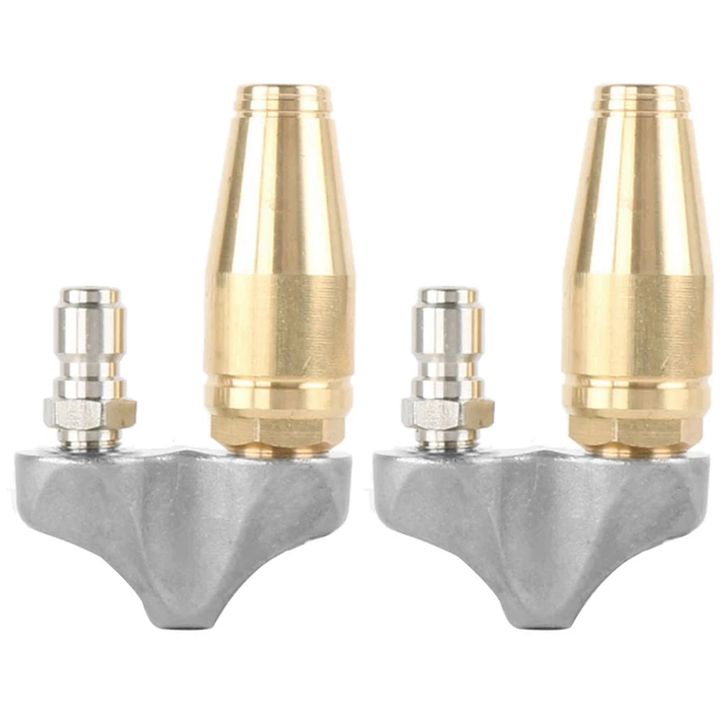 

2 шт., реверсивное турбо-сопло для чистки с быстроразъемным фитингом 3/8 дюйма