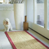 rug 100 natural jute braided style 2x2 feet runner rug living area carpet rug