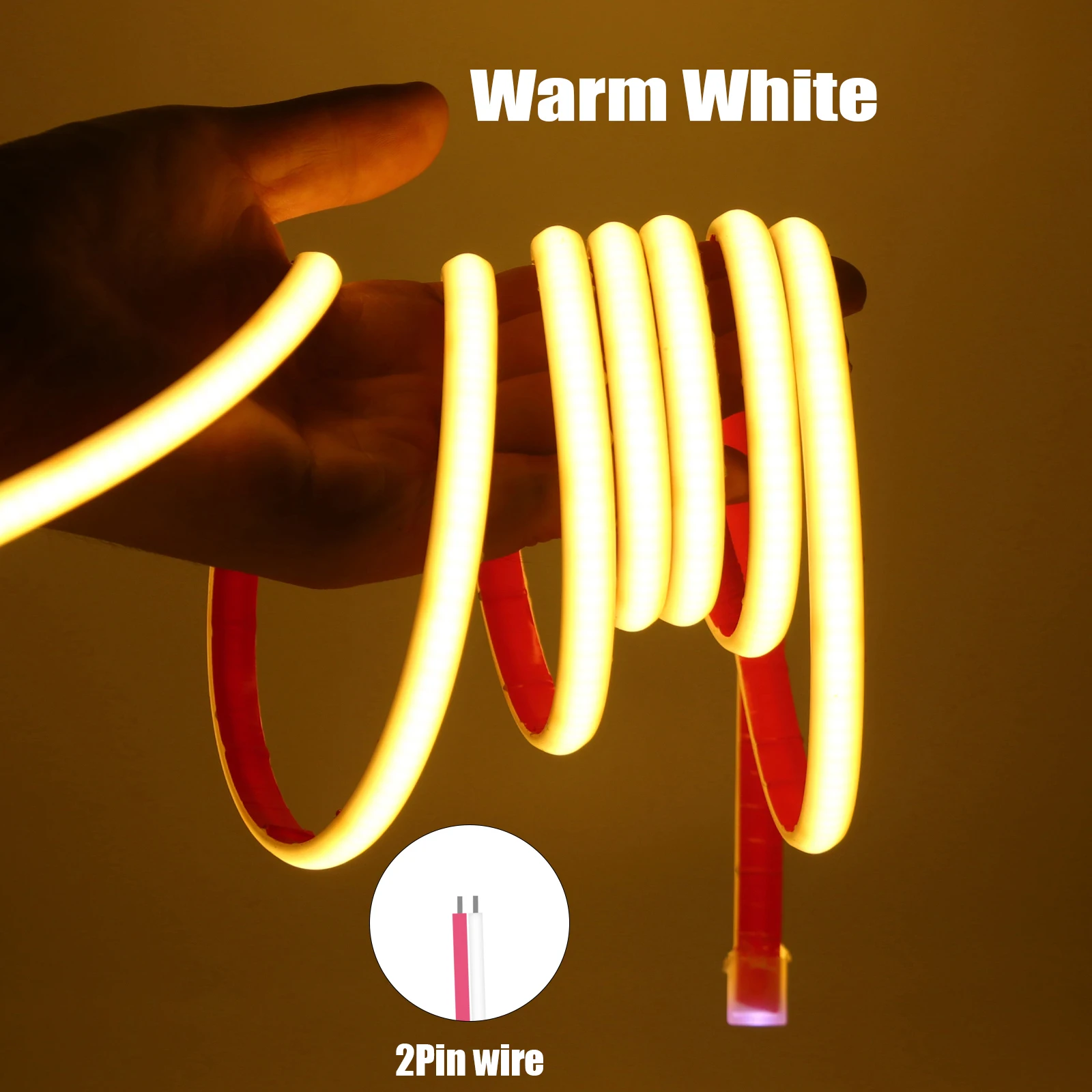 

HEGEHE Светодиодная лента COB IP68 12/24В 320LED/м