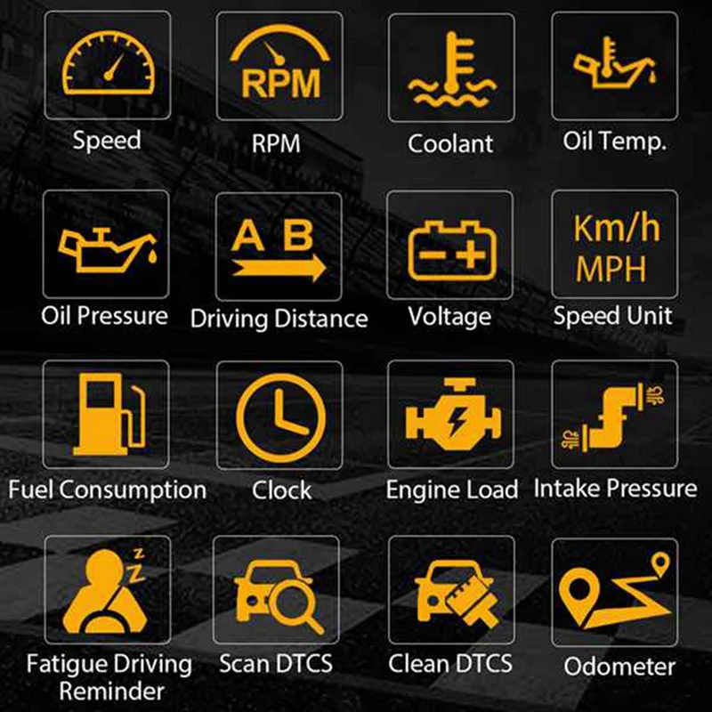 Автомобильный датчик X50 Pro OBD2 HUD многофункциональный цифровой приборной панели с