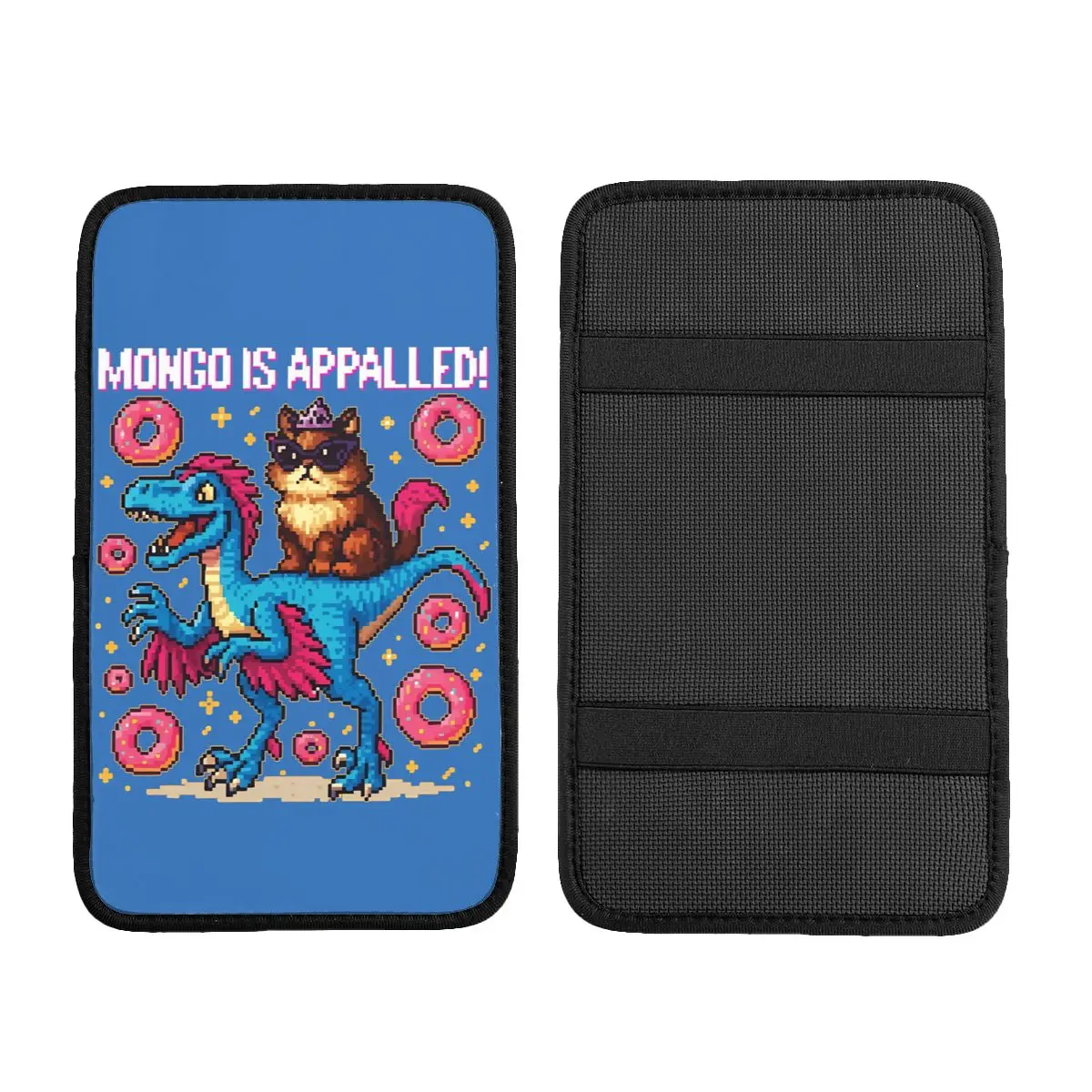 Фото Кожаная накладка на центральную консоль Mongo Is Appalled Car Armrest Cover Mat Dungeon Crawler Carl, чехол для подлокотника, накладка на отсек для хранения, аксессуар для интерьера автомобиля №5