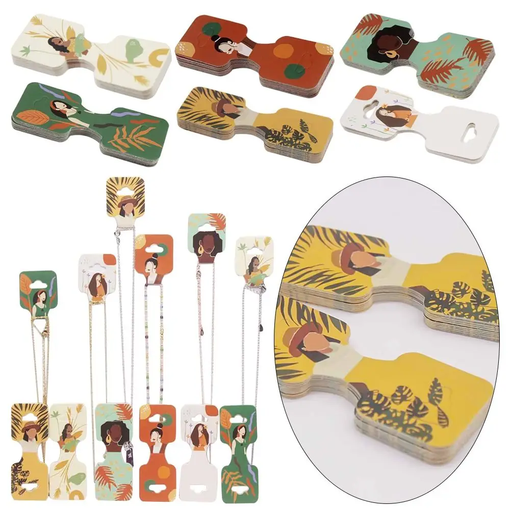 

Яркий ретро-аксессуар для украшения «сделай сам», упаковка для ожерелья, петли для волос, браслета, витрина для ювелирных изделий, карточка из крафт-бумаги