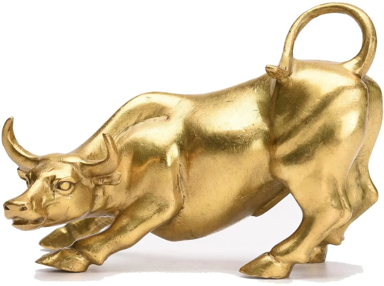 Латунные фэншуй Ручной Работы Фигурка быка Шарм счастливое богатство фигурка