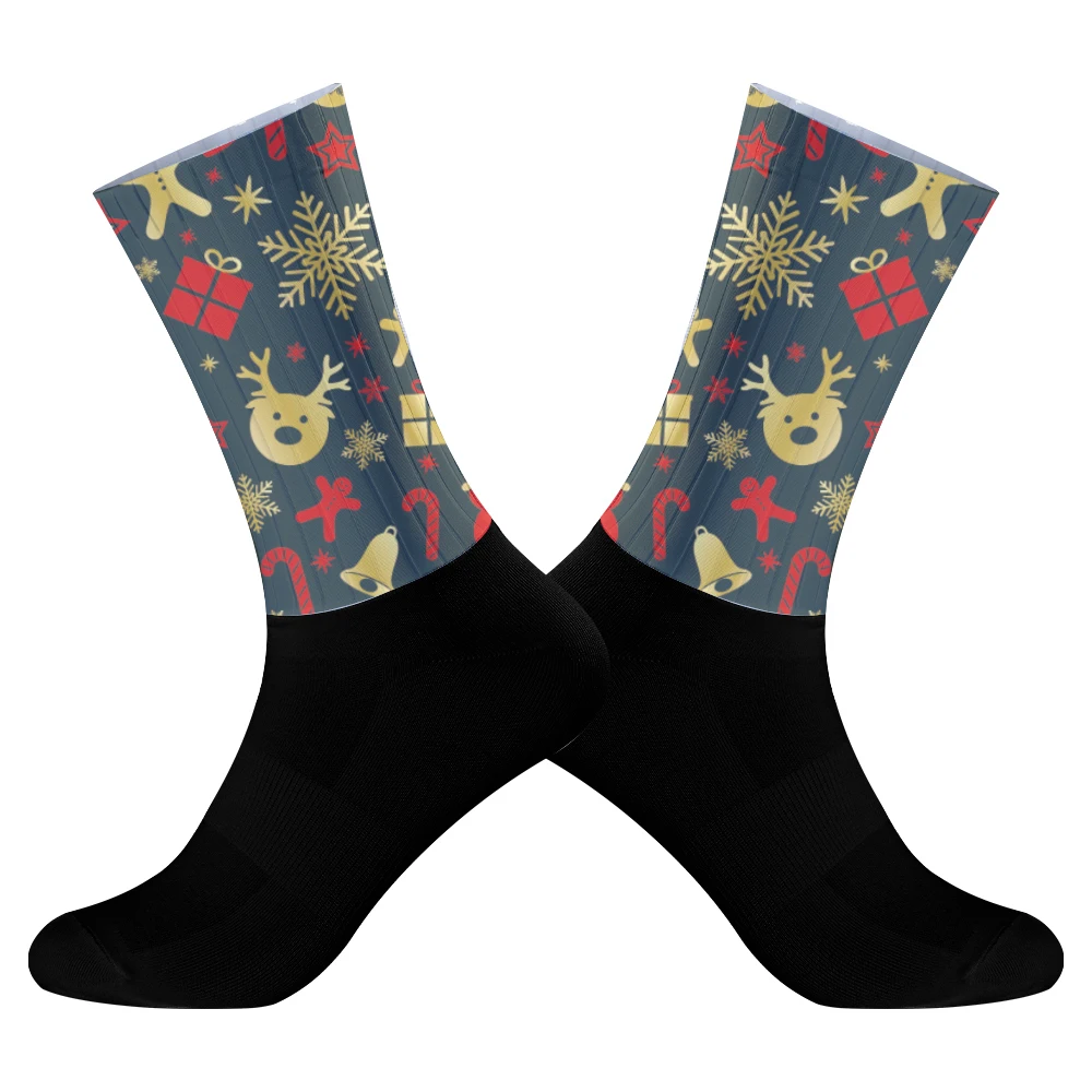 Нескользящие бесшовные силиконовые носки Pro Team дышащие новинка 2024 летние