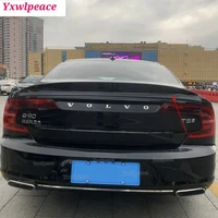 suitable for volvo s90 2017 2018 2019 2020 abs material car tail wing trim primer color rear spoiler trunk wing trim