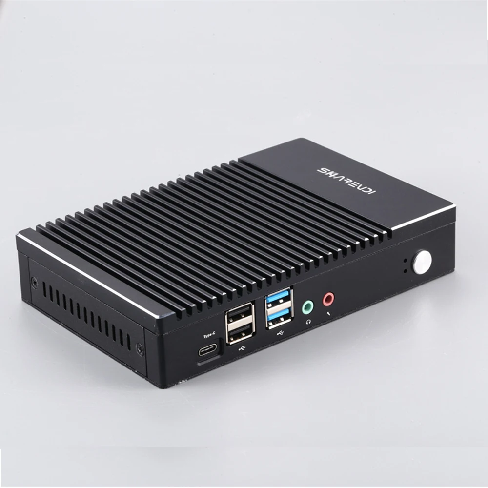 Fanless Soft Router Mini PC AMD A6-1450 8GB RAM 128GB/256GB SSD WiFi 1000M LAN HD-MI VGA HTPC Windows/Linux Pfsense Router