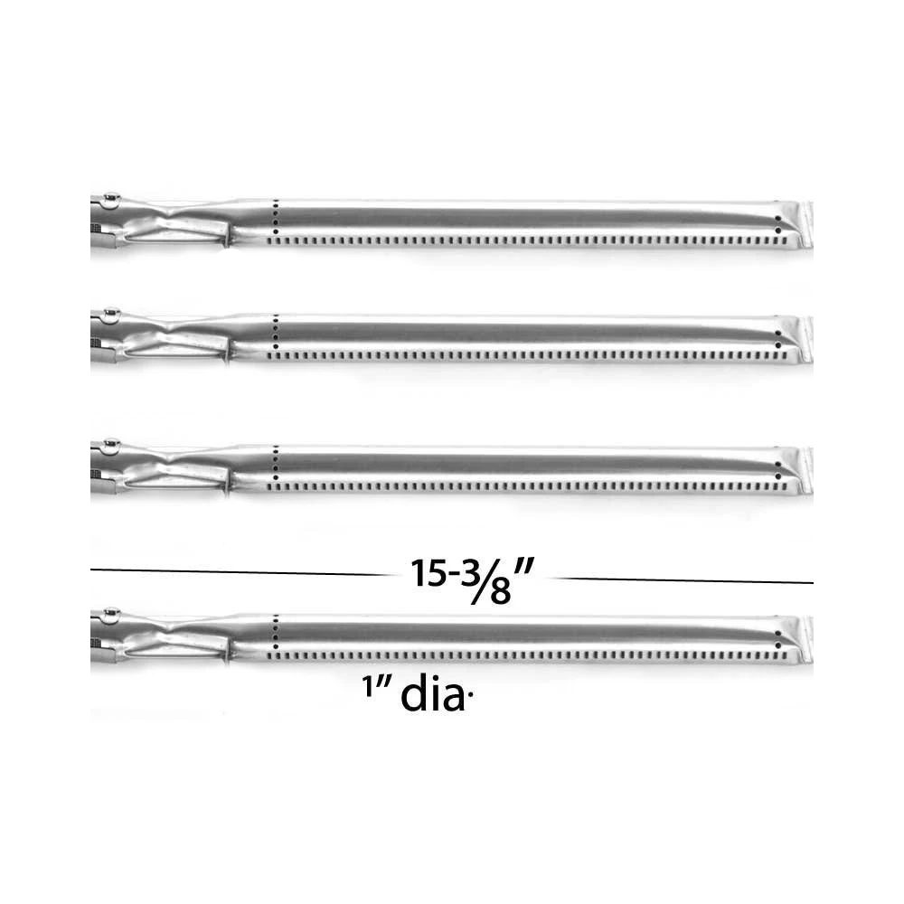 

BBQ Parts 16231 Gas Grill Replacement 15.4 Inch Straight Stainless Steel Burner BBQ Pro, Members Mark,Grills 4pack