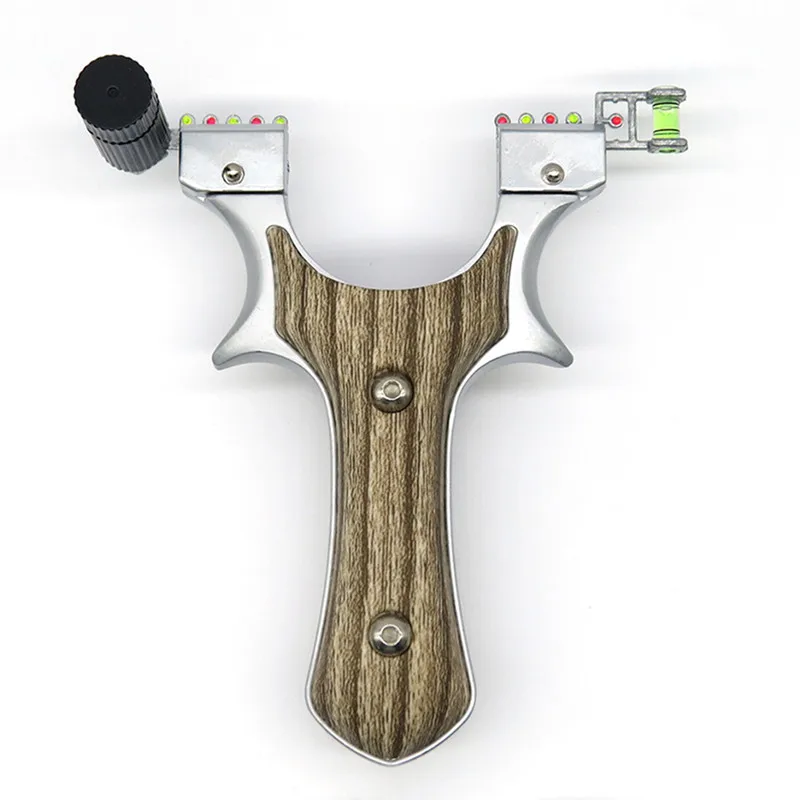 

Professional Hunting Slingshot Alloy Catapult + imitation wood Handle with Rubber Band Outdoor Shooting Game Sling Shot