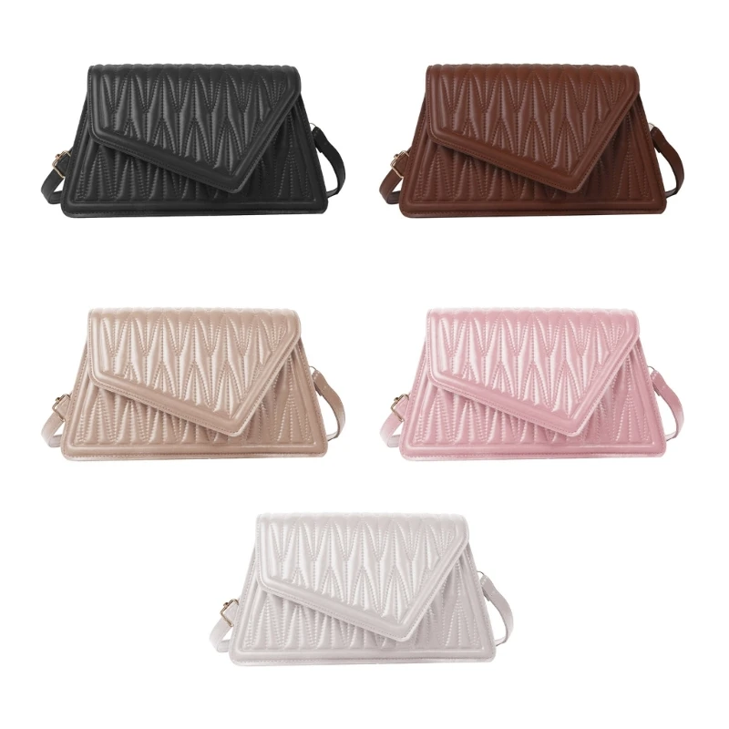 

2023 New Womens Casual Square Bag Lozenge Shoulder Bag Vintage PU Leather Bag Quilted Crossbody Bag Lady Simple Bag