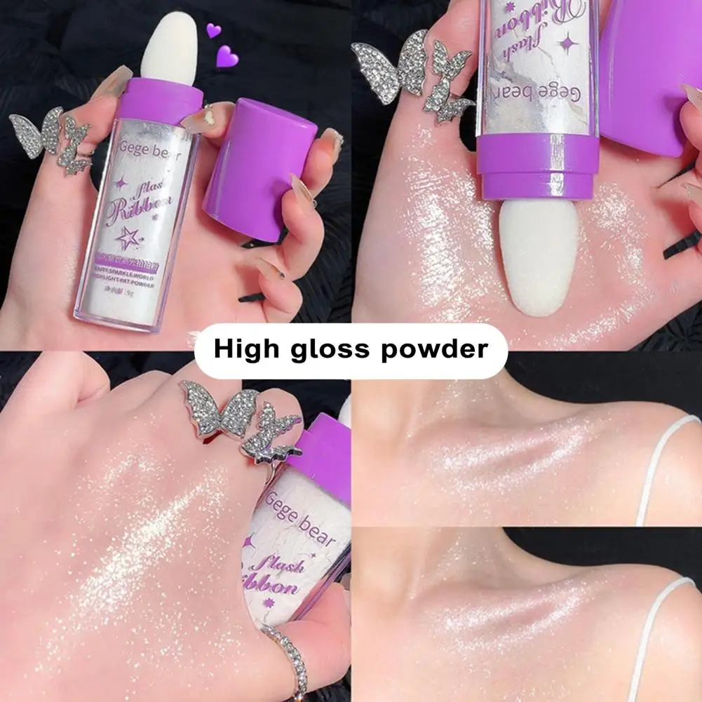 Сияющая пудра для ключиц потрясающая сияющая натуральная 3d хайлайтера лица тела