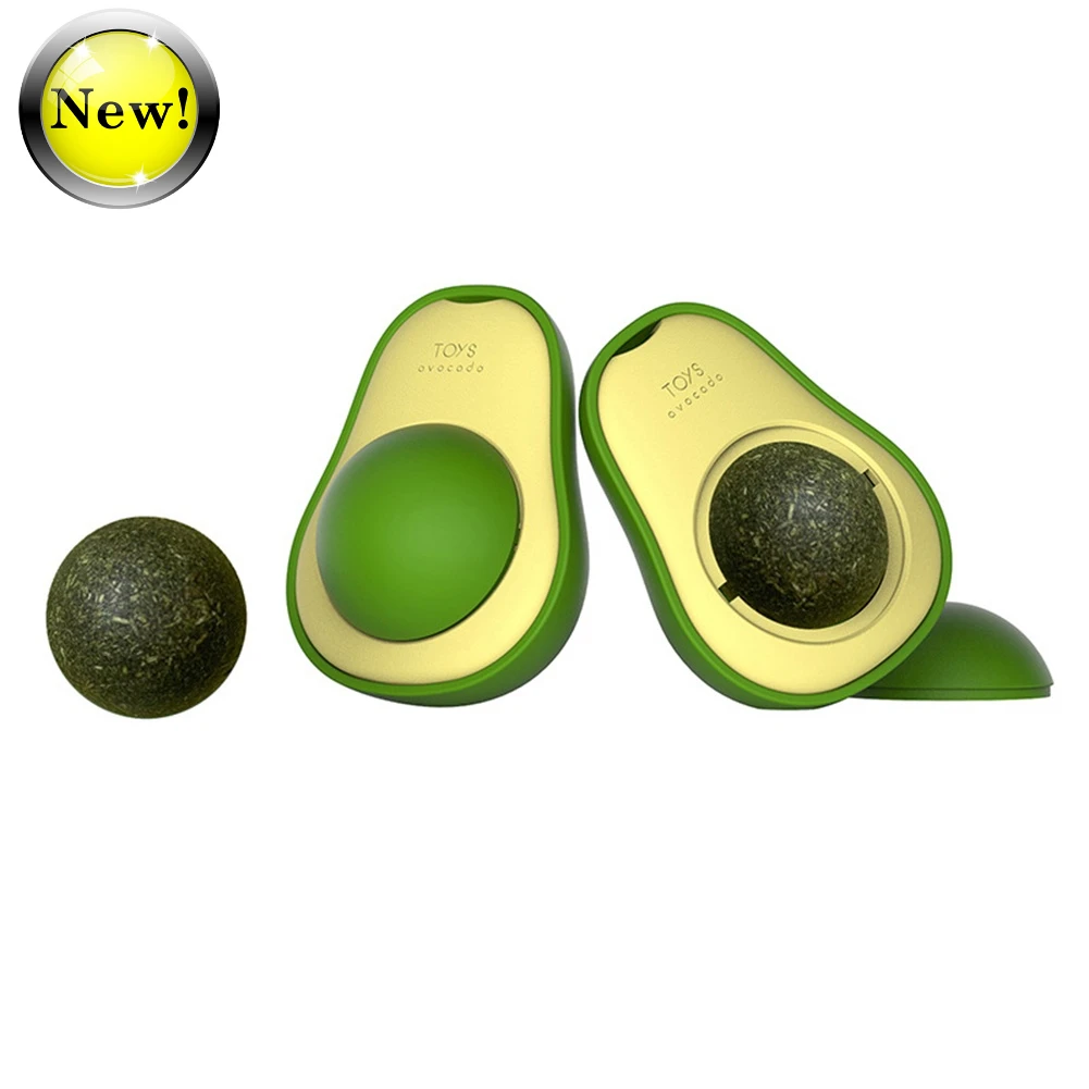 

NEW2022 NEW Avocado Catnip Toy Healthy Natural Catnip Mint Cats for Kitten Treating Home Chasing Game Cleaning Molar Teeth Toy